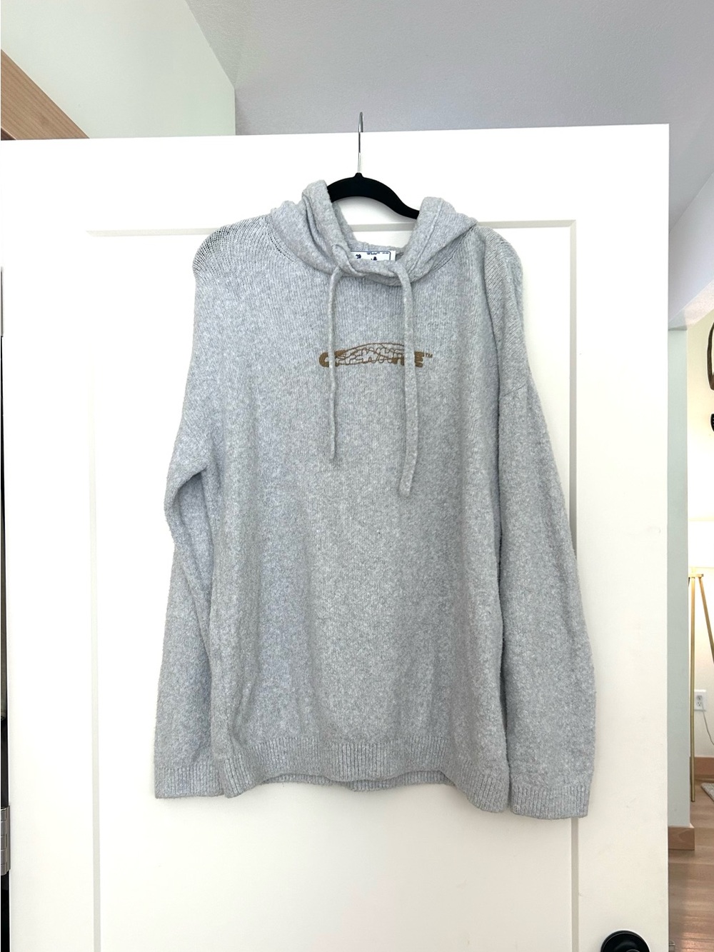 Off-White Barrel Worker Knit Sweatshirt - Size L